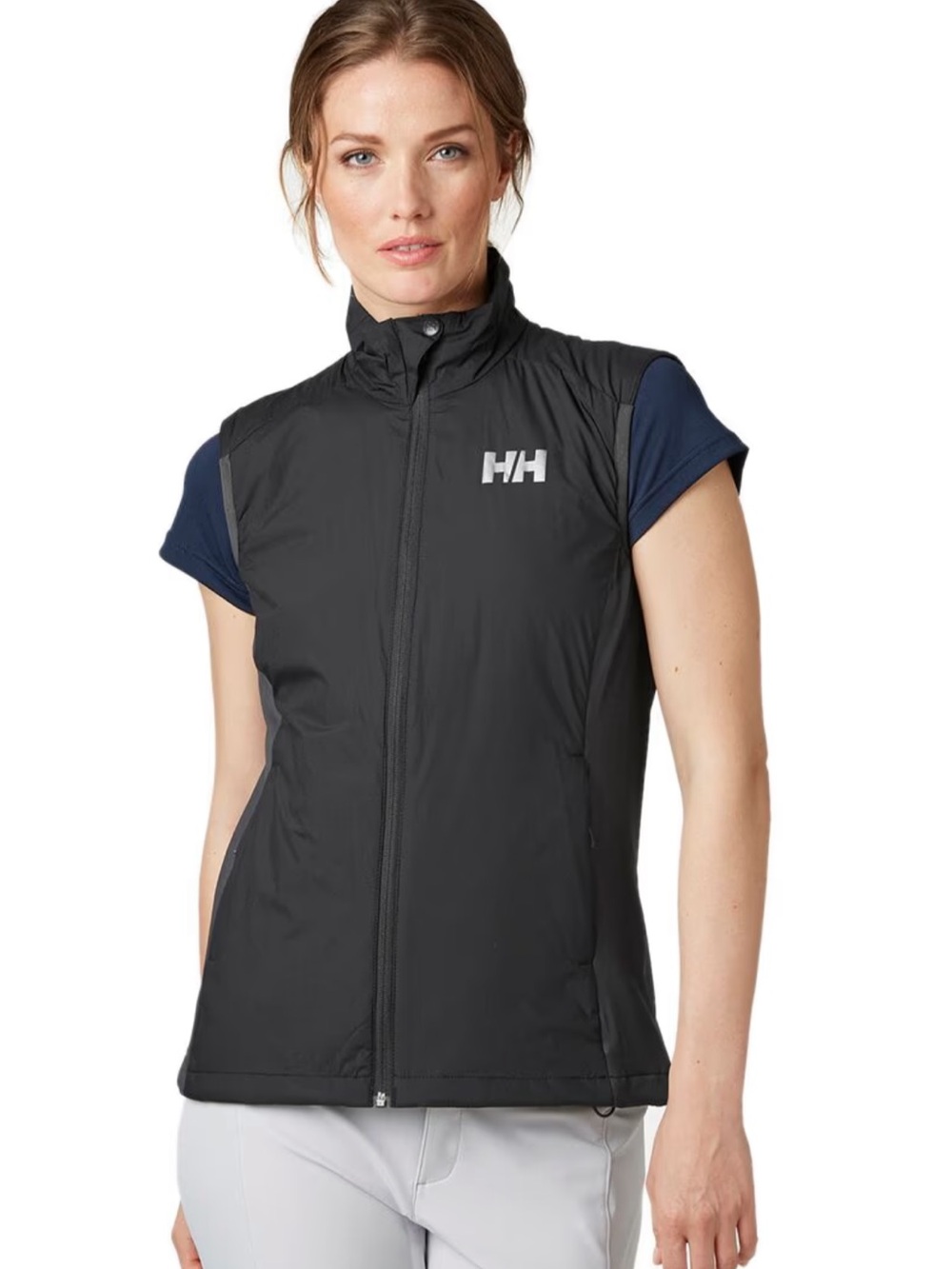 Helly Hansen Black Women's Insulated Vest with Reflective Logo